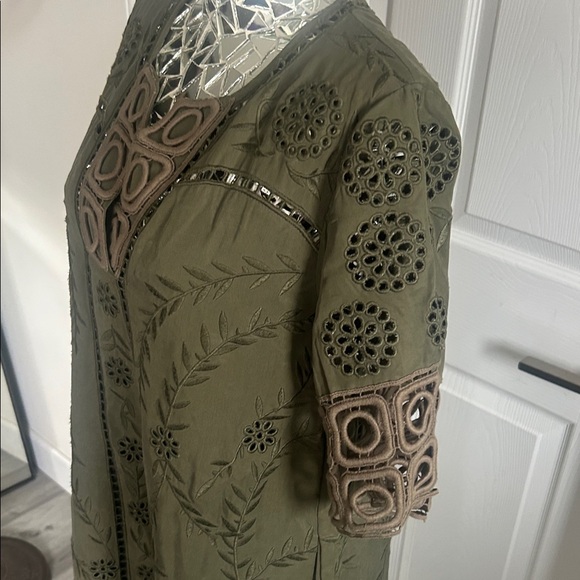 Sea New York Olive Green Mini Dress size 0 - Picture 10 of 16